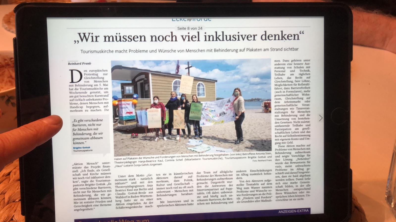 Bericht in der szh vom 10.05.2021